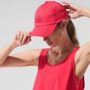 Rare NWT Alo Yoga Off-Duty Cap in Candy Apple Red #4 of 4 Set